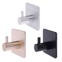 Load image into Gallery viewer, Durable Aluminum Door Hook Self Adhesive Home Wall Door Hook Clothes Hange Bags Key Rack Kitchen Towel Hanger4

